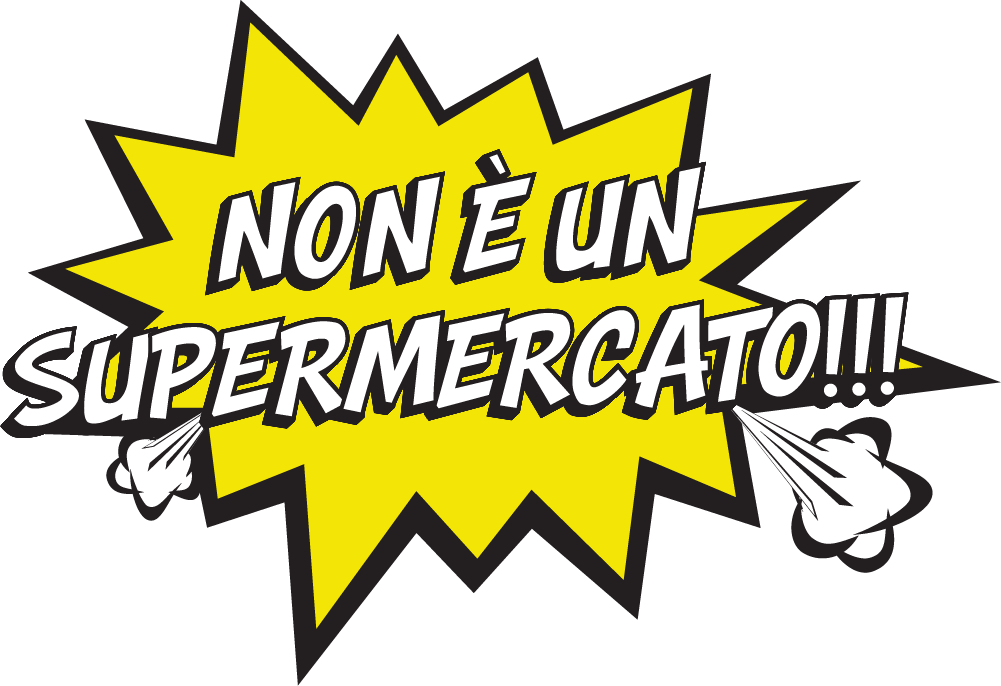 Elemento grafico "non è un supermercato"