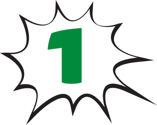 Elemento grafico per con numero 1