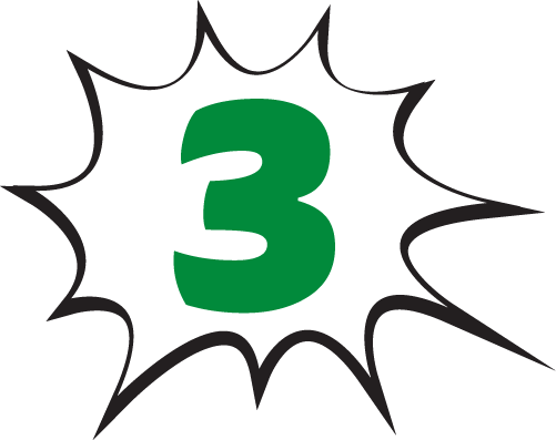 Elemento grafico per con numero 3