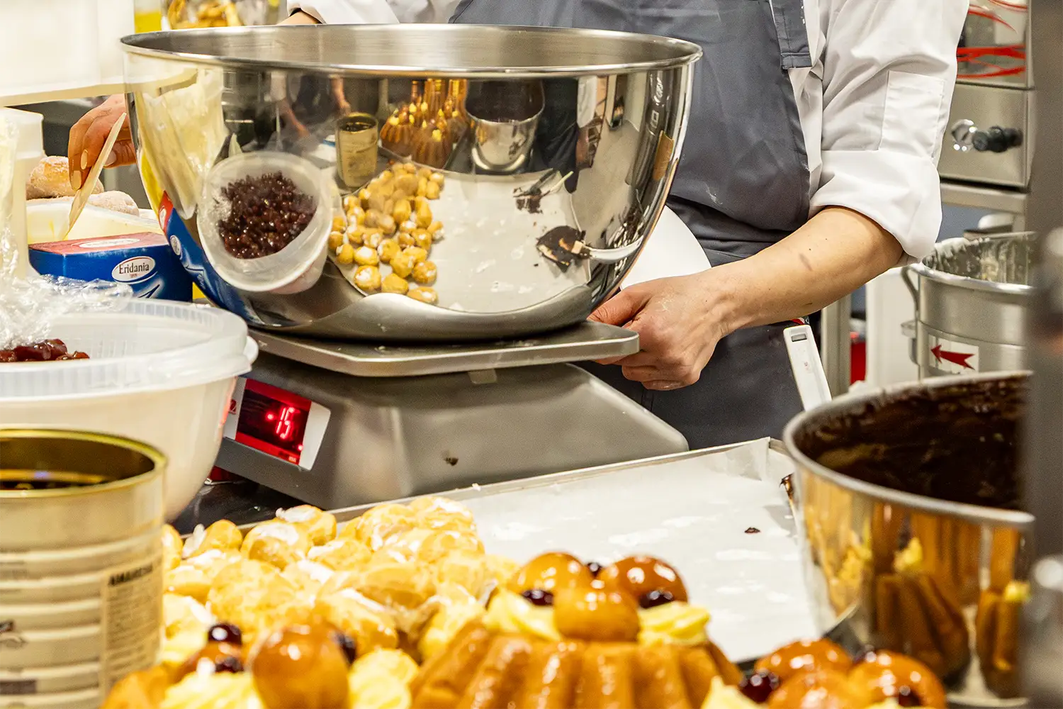 Reparto pasticceria in un supermercato