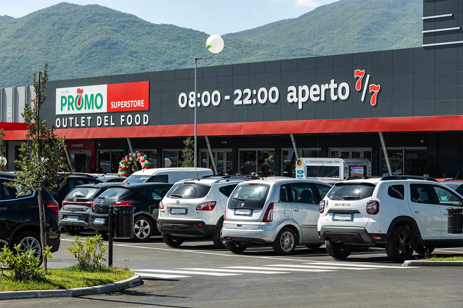 Parcheggio di un supermercato