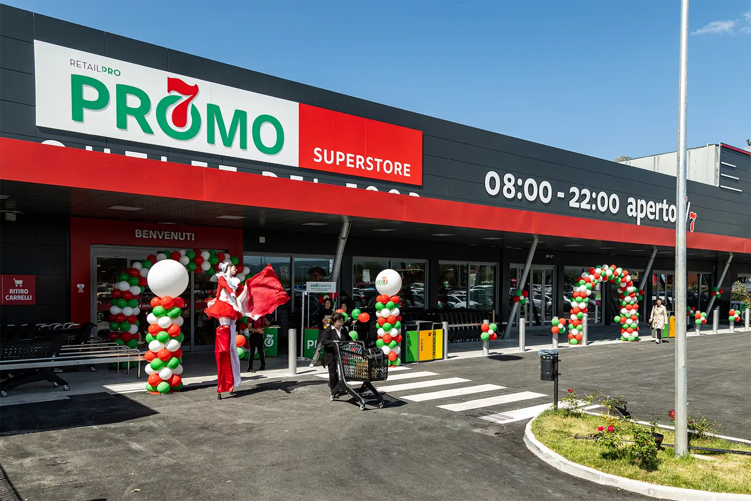Parcheggio di un supermercato